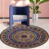 Bohemian Style Round Carpets Living Room Luxury Sofa Area Chair Non-slip Soft Floor Mat Bedroom Decor Cloakroom Rugs Washable 러그 3