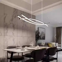 Modern Luxury Straight Strip Pendant Light 4