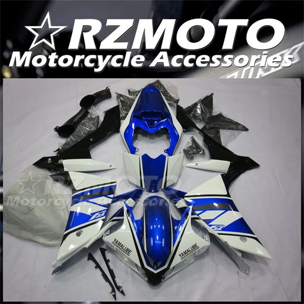 4 Regali Nuovo Abs Jp Kit Carene Intere Moto Adatto Per Yamaha Yzf- R1 2007 2008 07 08 Carrozzeria Set Shell Cool Blue White