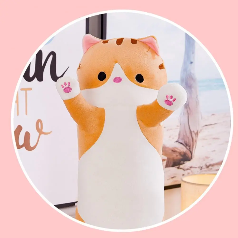 Jouets en peluche chat de 50 à 150cm de long, 10 styles, peluche douce,  sieste au bureau, lit au beurre, oreiller de sommeil, décoration  d'intérieur, cadeaux d'anniversaire pour filles - AliExpress