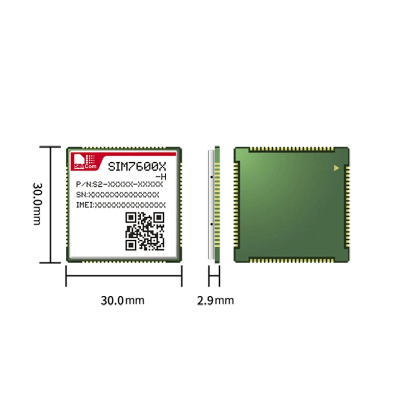 

New Original SIMCOM SIM7600E-H LTE Cat4 Module Replace EC25-E LTE-FDD B1/B3/B5/B7/B8/B20 LTE-TDD B38/B40/B41 GSM 900/1800MHz