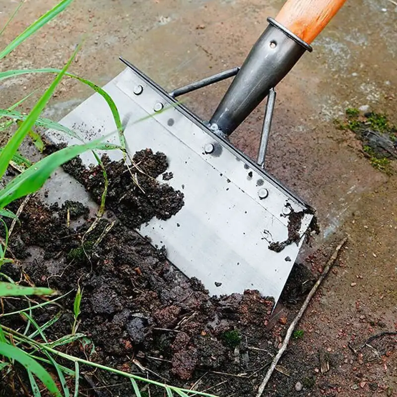 Multi-Use Cleaning Shovel Head Pig Farm Pigeon Chicken Coop Manure Shovel Stainless Steel Weeding Garden Hand Shovel 3