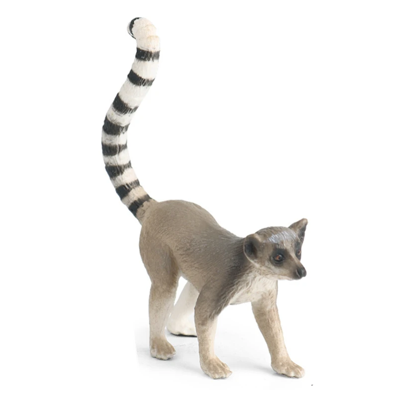 

Realistic BIG Ring-tailed Lemurs Animal Figurines Figures Plastic Action Model Collection Educational Toy for Children Gift