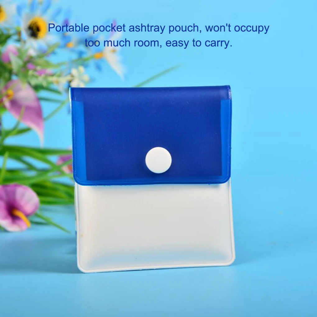 Portable Ashtray Pack of 6 Portable Pocket Ashtray Pouch Storage Bag Reusable Coin Purse Boyfriends Household Travelling Car-interior