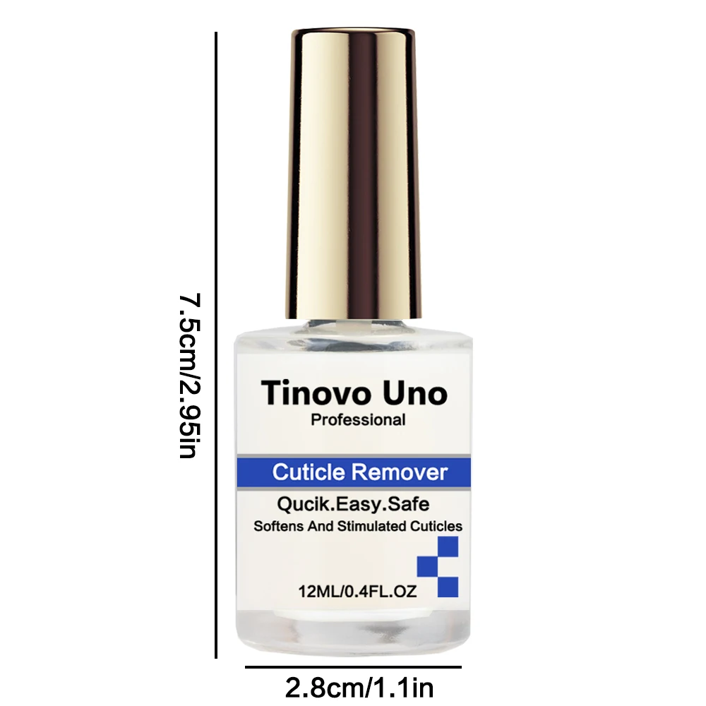 Description Picture 3 of itemTinovo Uno Professional Cuticle Remover Liquid Quick Easy Fast Nail Softener Remove Exfoliator Base Oil Nail Art Treatment Care