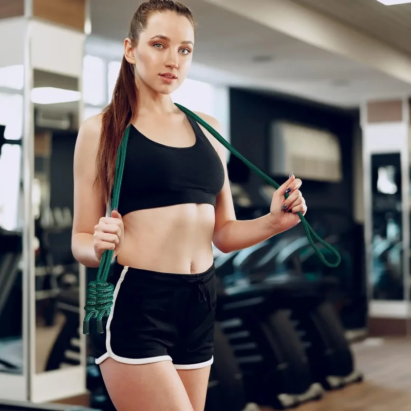 Flow Fitness Double Braid Adjustable Jump Rope