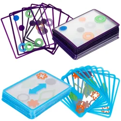 Kids 3D Stacked Puzzle Toys Color Matching Logical Thinking Training Science Learning Educational Board Game For Children