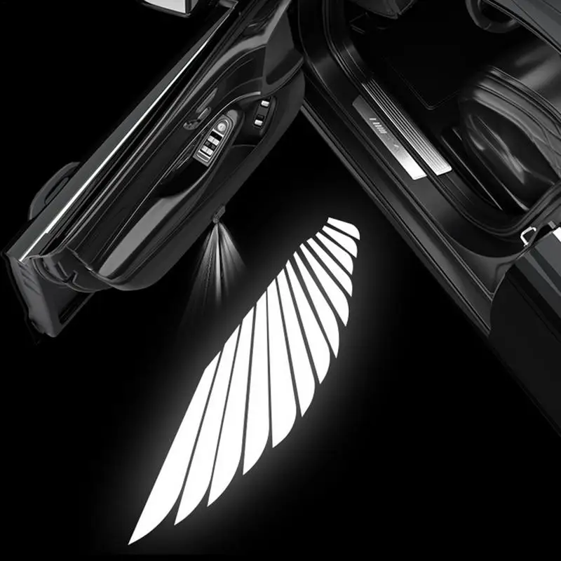 Auto LED engelenvleugels autodeur licht logo projector, Angel Wings deur Welcome Light, welkomstlogo's, schaduwlicht, engelenvleugels automerk logo autodeurlicht