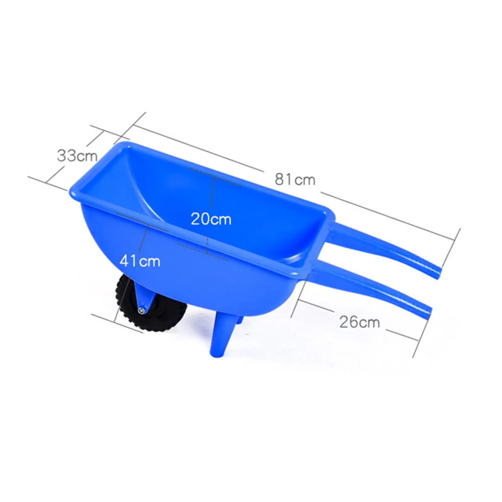 Sand Wheelbarrow Toy Educational Role Play with Single Wheel Kids Girls Boys