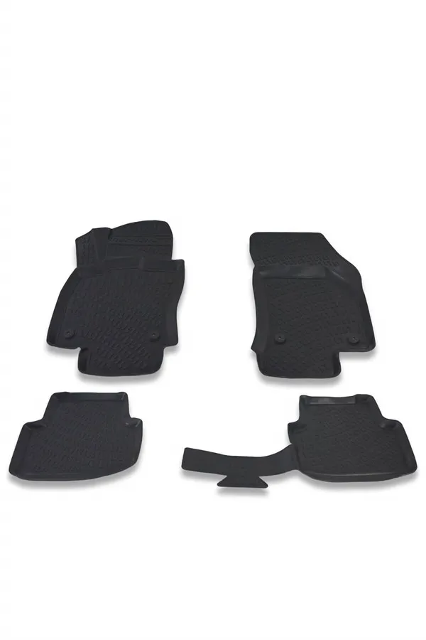 

Skoda Octavia 2019 Model 4D Rubber Set. Custom Floor Mats, Anti-Allergic, Odorless, Non-Slip Fixing Clips.