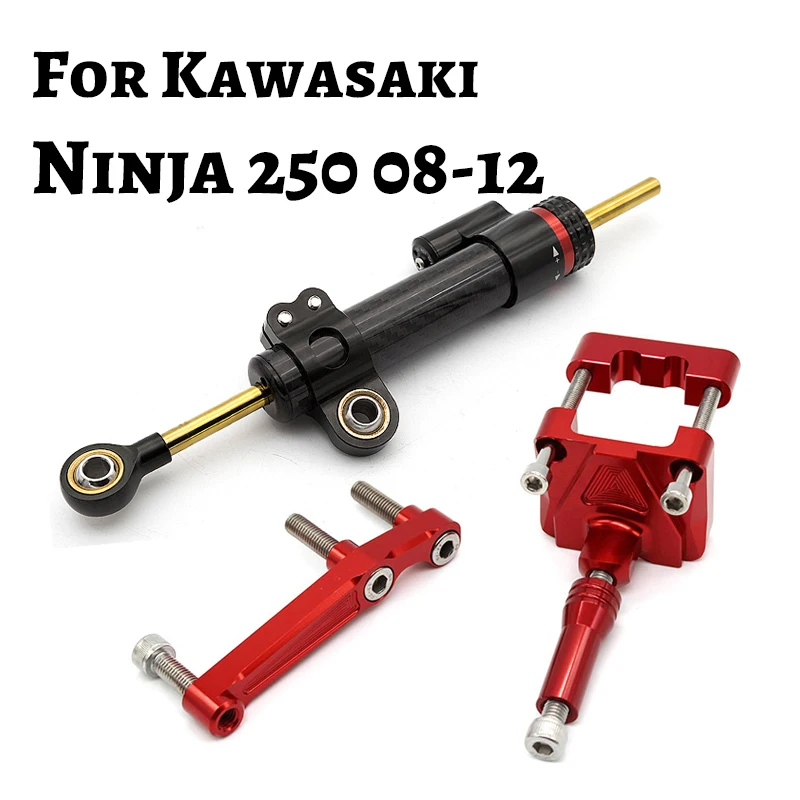 Fiber Carbon Steering Damper Stabilizer Motorcycle For Kawasaki Ninja