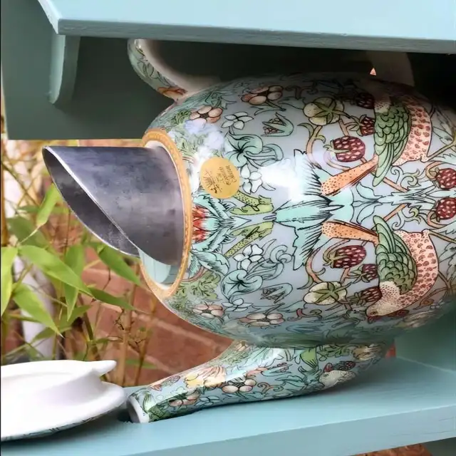 Home Garden Pet Products Green Teapot Bird House and Feeder Courtyard Decoration Bird Supplies Farm Decoration Accessories 3