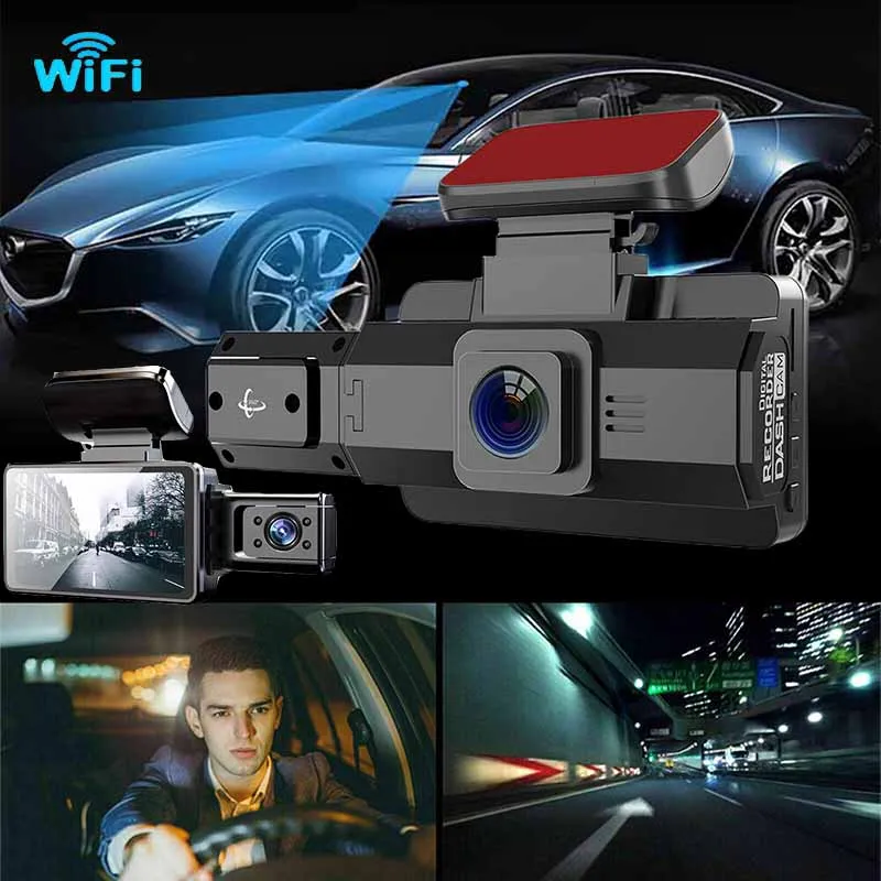 

2023 Camera For Vehicle Black Box 1080P Video Recorders Dual Lens With WIFI Camera Recorder Dash Cam For Car DVR Car Assecorie