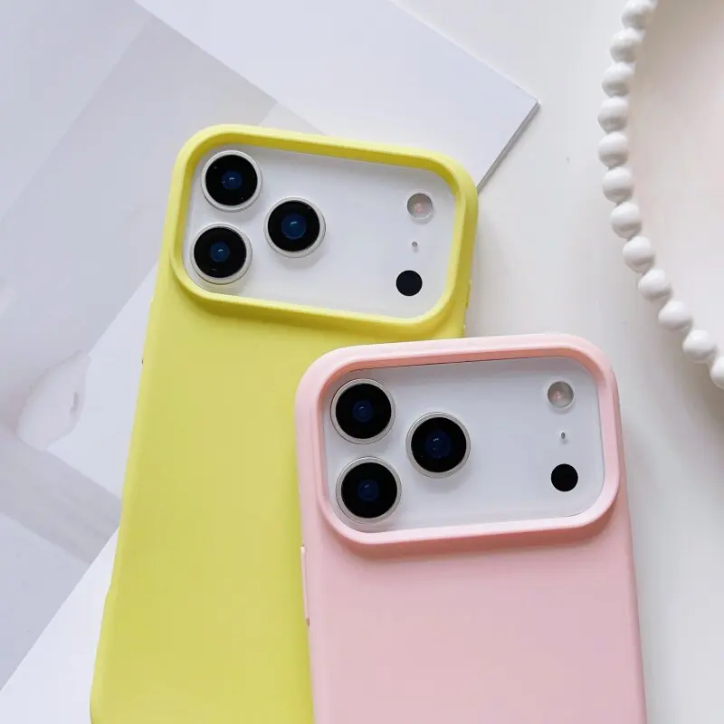 Elegant Matte Silicone Slim Case - Pure Color Ultra Thin Soft Shockproof Cover