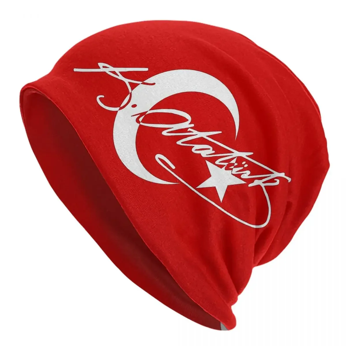 

Ataturk, подарок с надписью, Турецкая теплая вязаная шапка, модная шапка, осенне-зимняя уличная Шапка-бини, шапки унисекс для взрослых