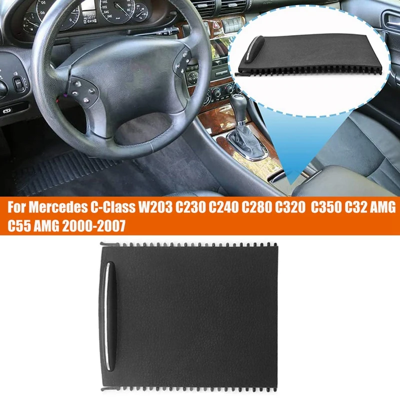 Car Center Console Sliding Shutters Cup Holder Roller Shutter Cover For Mercedes C Class W203 2000 2007 2036800123 9051