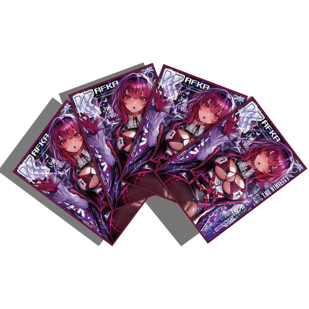 Anime Laser type Card Sleeves Standard size TCG Card Protector Compatible with Transaction cards 60 PCS 67X92 mm card protectors sleeves,game cards,collectible cards,anime cards,card sleeves holder,anime trading cards,animation game cards