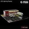 G-FANS Assemble Diorama 1:64 USB LED Lighting Parking Lot Model Car Garage Statuion- 711 Version 3