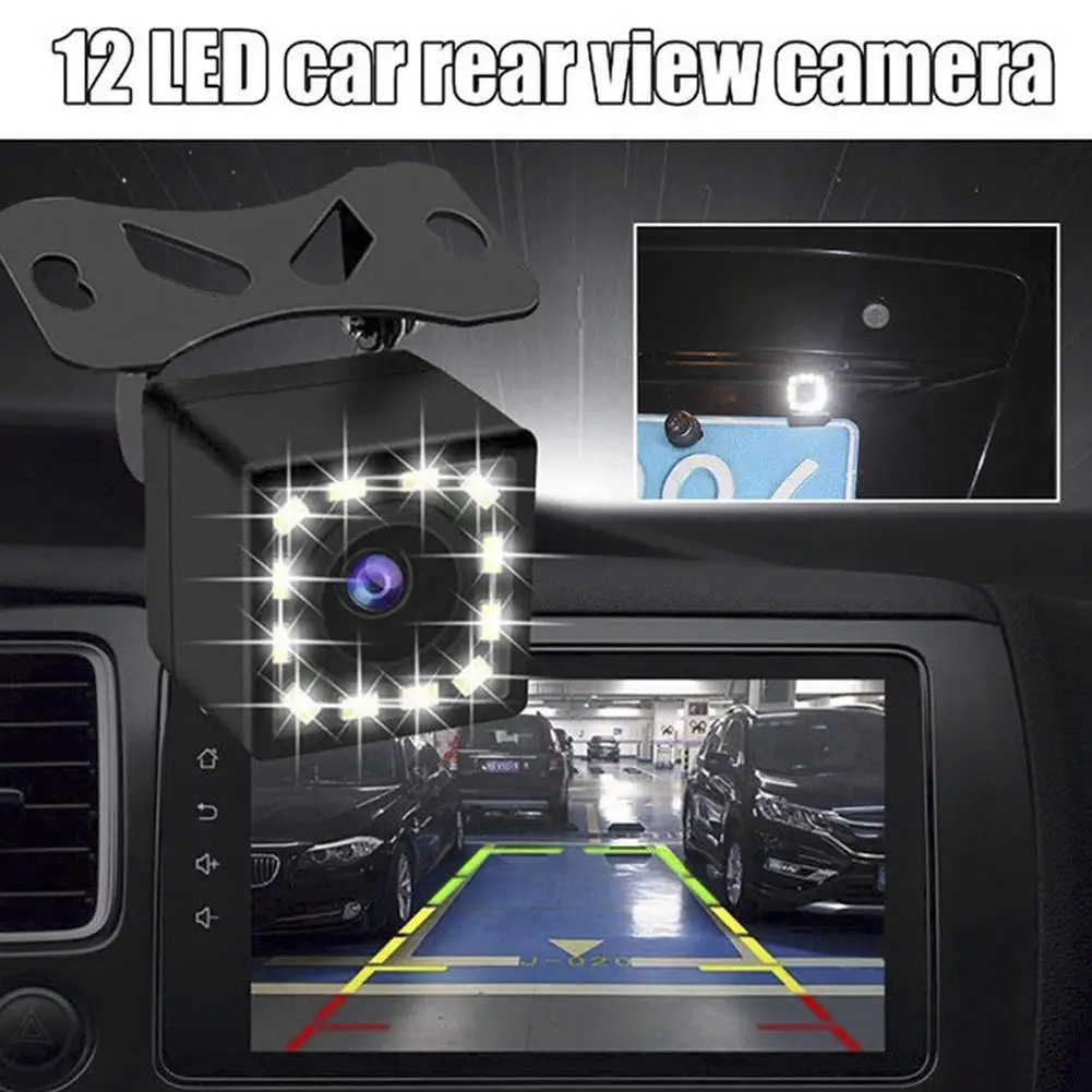 Caméra De Recul Voiture étanche IP68 - 8 LEDs Vision Nocturne - HD Pour Aide Au Stationnement - Compatible Universelle