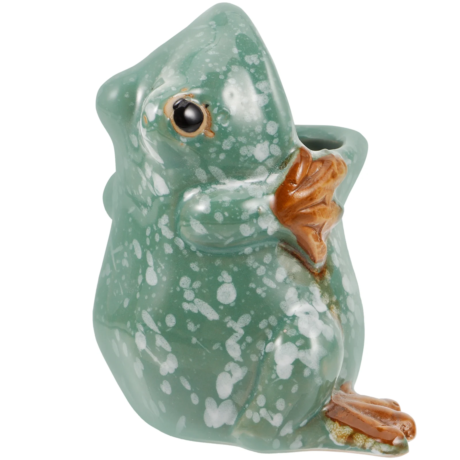 

Frog Flowerpot Indoor Plant Pots for Plants Planter Ceramic Bowl Outdoor Small Balcony Railing