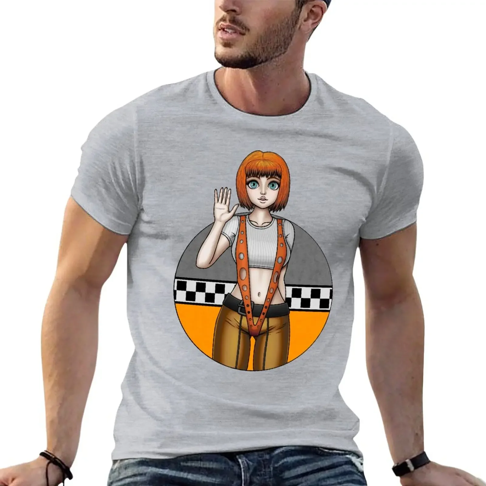 Il Quinto Elemento-Leeloo Dallas - Variant 2 T-Shirt Sport Fans Plain Fruit Of The Loom Magliette Da Uomo