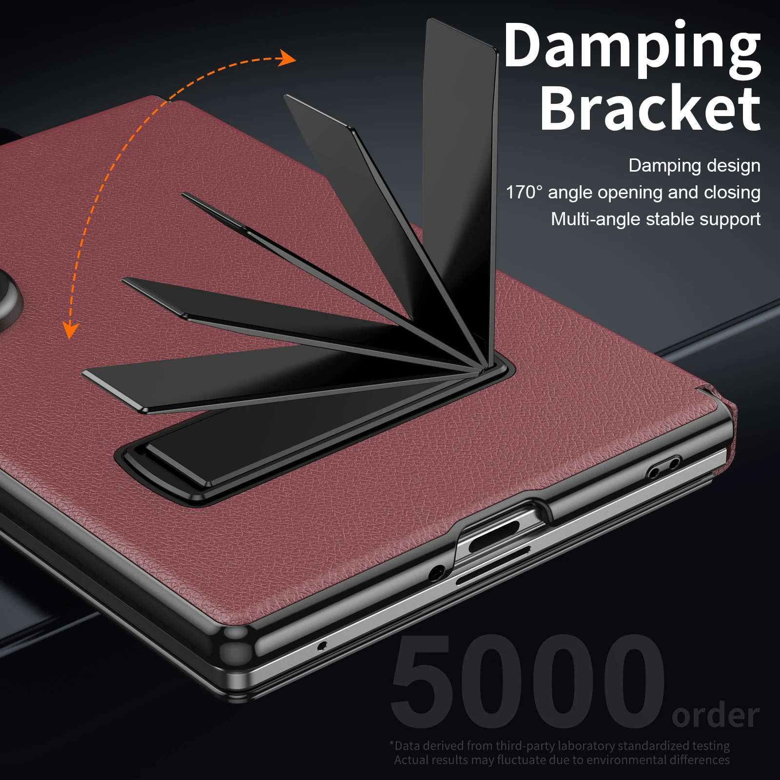Magnetic PU Leather Shockproof Flip Cover with Aluminum Stand - Full Protection Case