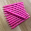 10 Pcs Hot Pink Retractable Gel Pens for Pink Ribbon Breast Cancer Awareness Campaign Journaling Office Supplies 2