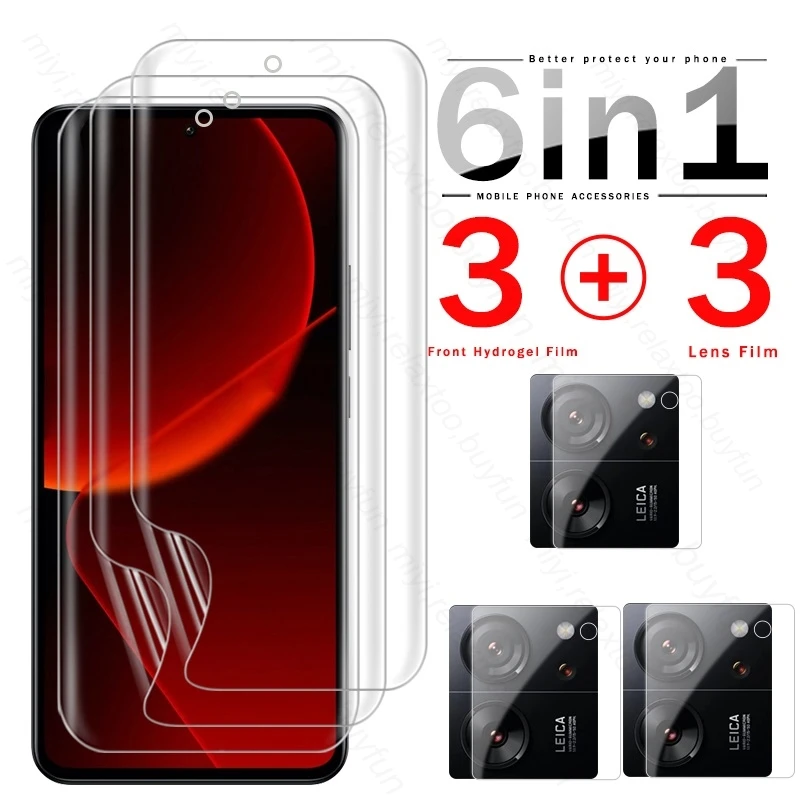 

Мягкая Гидрогелевая защитная пленка 6 в 1 для Xiaomi 13 T 13 T Pro T13