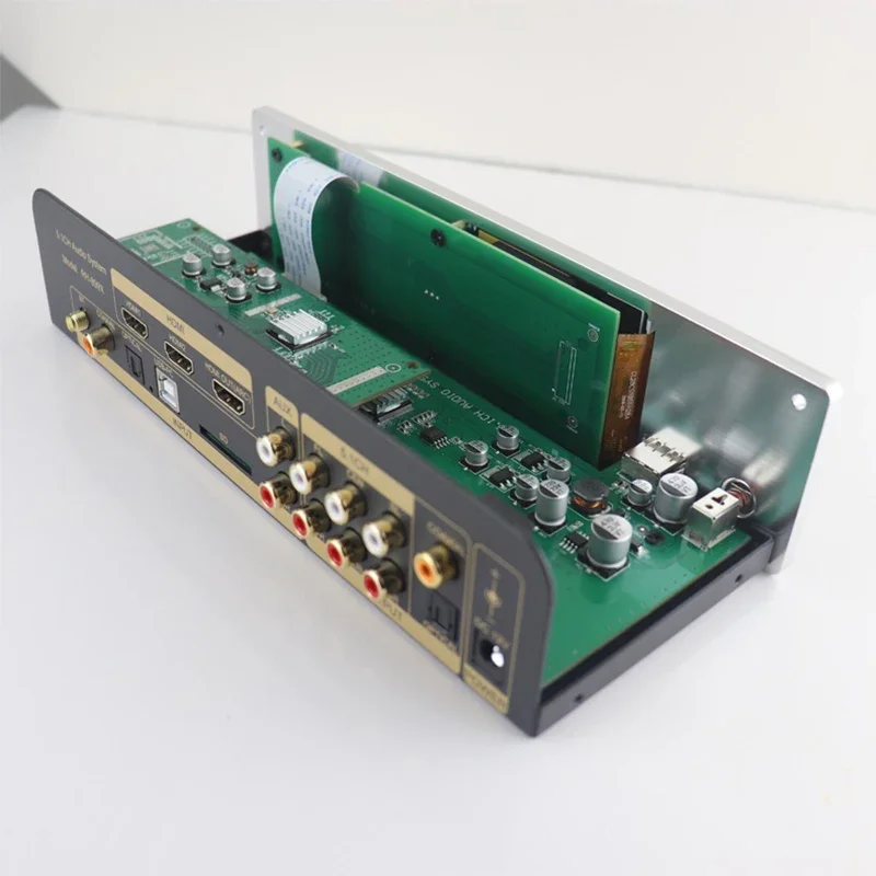 5.1 Channel Lossless Audio Decoder ES9023P DAC DSD256 DTS AC3 HIFI Music Turntable Bluetooth 5.0 HDMI Input Decoding audio streamer receiver,digital audio player