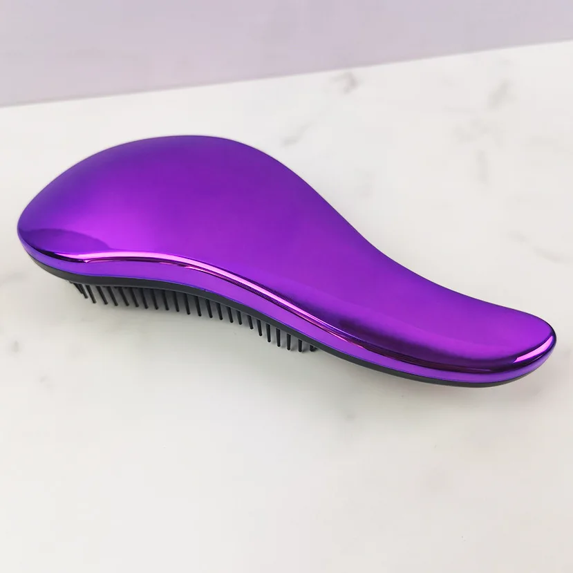 Vibrant Rose Anti-Static Detangling Hair Brush for Women - Scalp Care & Styling Tool