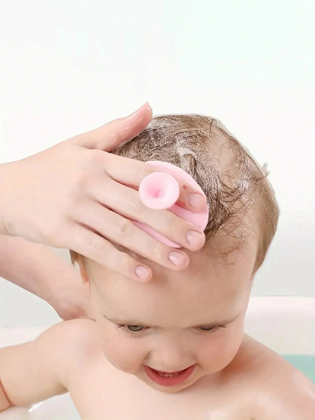 Baby Brush 1pc Baby Bath Brush Cradle Cap Silicone Massage Scrubbers Exfoliator The SkinSoother Baby Essential For Dry Skin Eczema