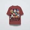 Disney Clothes Summer New Short Sleeve Tops Boys Cartoon Print Crewneck Base Shirt Children Fashion Wear Thin All-match Tees 1