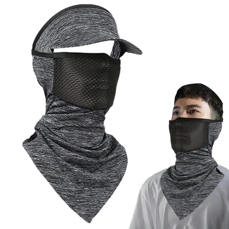 

UV Face Covering Summer Breathable Cycling Neck Gaiter Comfortable Sunscreen Face Veil Unisex Cooling Face Cover 360-degree Sun