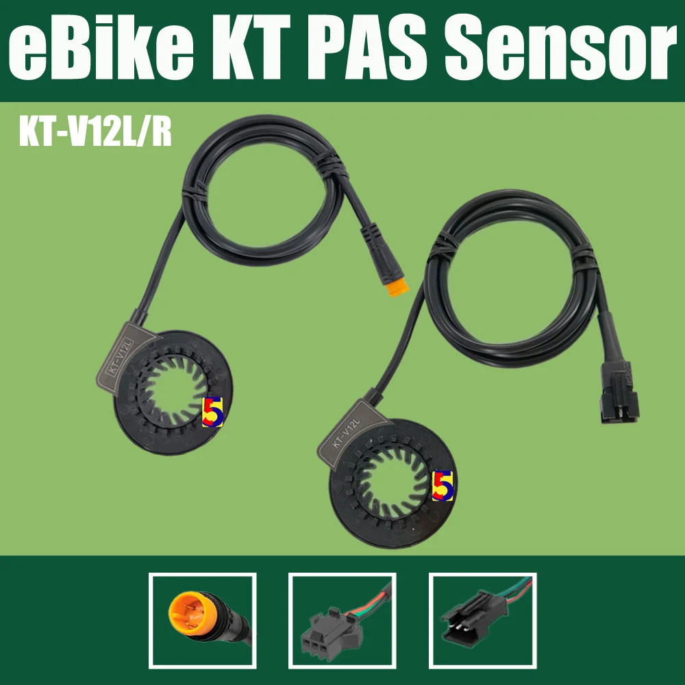 Capteur De Pédale KT-V12L Vélo Électrique - Étanche, Compatible 24V/36V/48V - Connecteur Julet 3 Pins