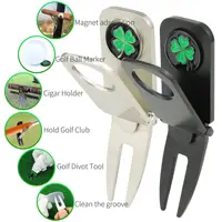 Golf Divot Repair Tool with Ball Marker 1