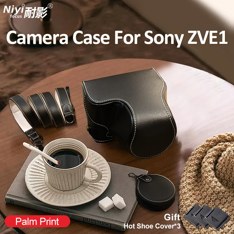 

Ремешок для камеры Sony ZVE1 из натуральной кожи, максимальный защитный чехол из искусственной кожи для Sony ZV-E1