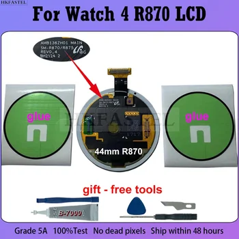 HKFASTEL New AMOLED Watch 4 44mm LCD For Samsung Galaxy Watch4 R870 R875 Smartwatch LCD Display Touch Screen Repair