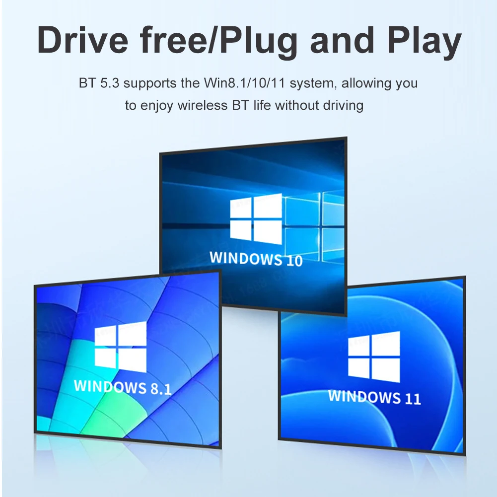 휴대용 USB 블루투스 호환 5.3 어댑터, 드라이버 프리 무선 USB 어댑터, 오디오 비디오 변속기 무선 송신기