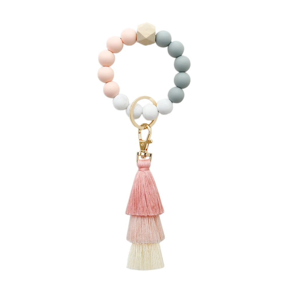 

Женский силиконовый брелок-кольцо для ключей