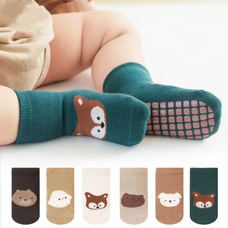 Spring Autumn Sock Baby Boys Girls Anti-Slip Floor Socks Infant Kids Trampoline Shoes Children School Sports Mid Calf Long Socks 1
