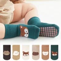 Spring Autumn Sock Baby Boys Girls Anti-Slip Floor Socks Infant Kids Trampoline Shoes Children School Sports Mid Calf Long Socks 1