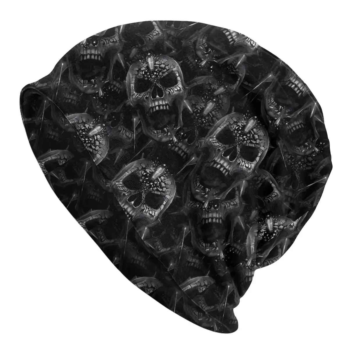 

Broken Skull Unisex Bonnet Thin Cycling Skullies Beanies For Men Women