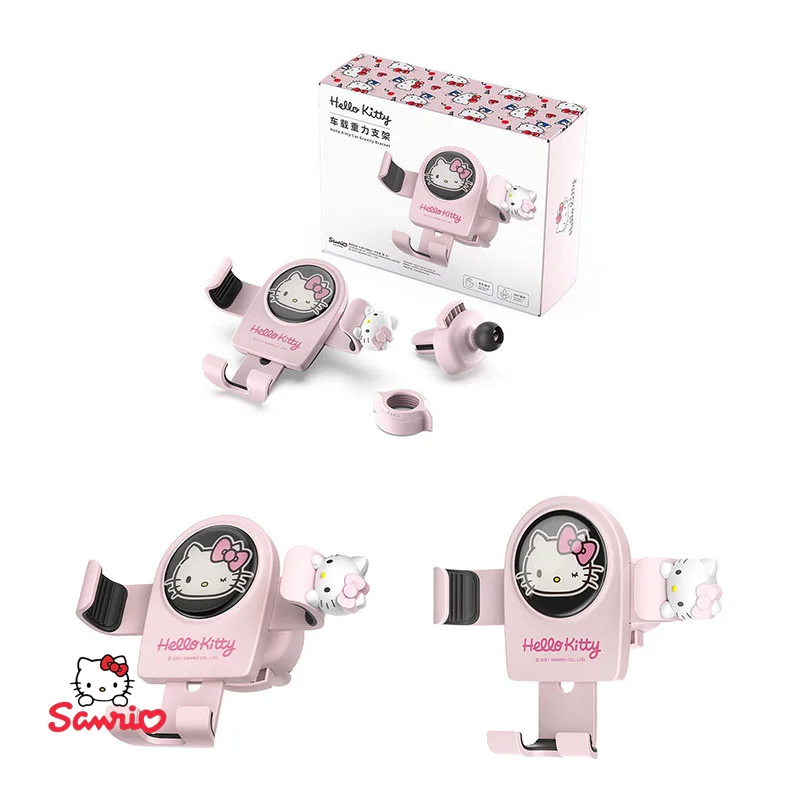 

Kawaii Sanrio, Hello Kitty аниме фигура автомобиля гравитационная навигация сотовый телефон кронштейн Универсальный вращающийся Прочный повседневные принадлежности