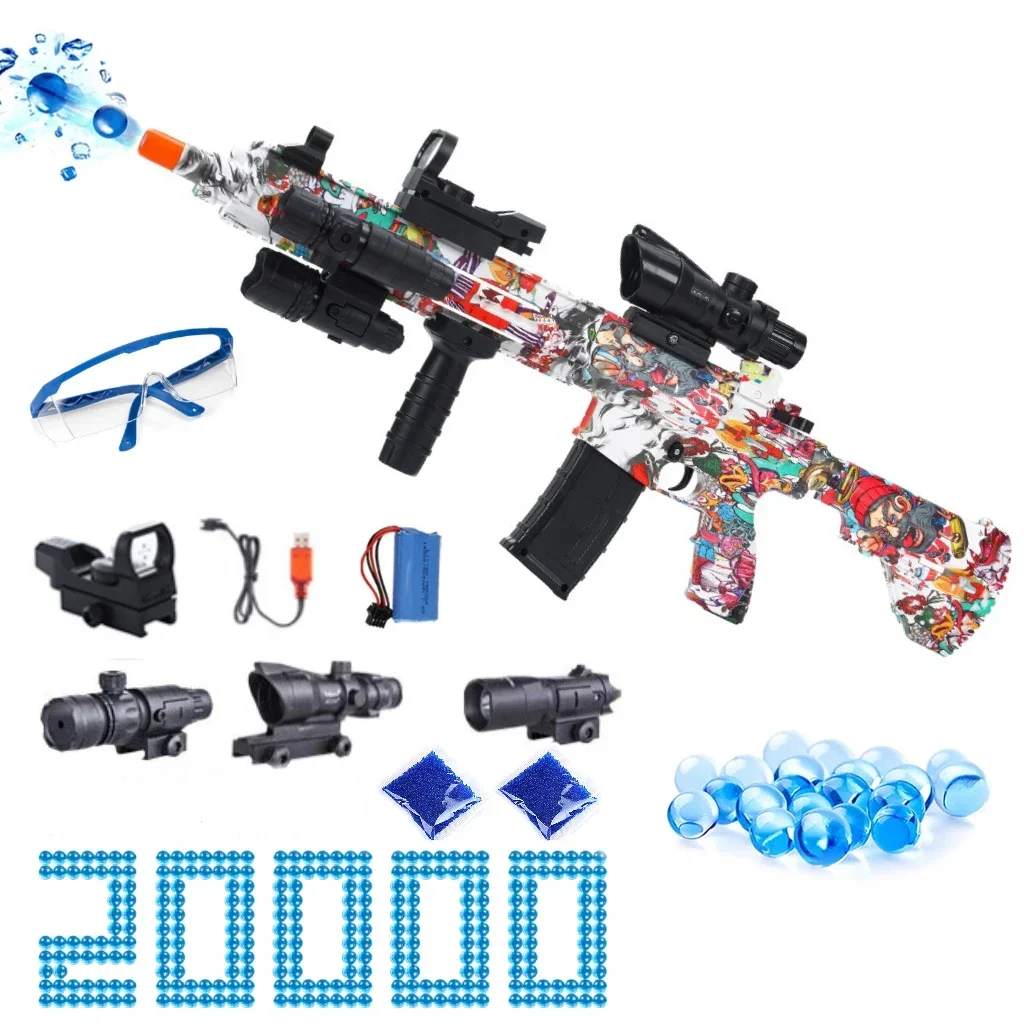 

Новинка 2024, автоматический пистолет-бластер M416, электрическая гелевая Водяная бомба для игр на открытом воздухе, стреляющее оружие, игрушечный пистолет, мягкая пуля