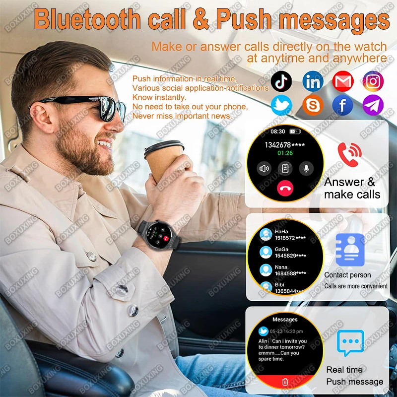 2026 New Ultra Thin Sports Smart Watch Men AMOLED Always Show Time Heart Rate IP68 Waterproof GPS Track BT Call Smartwatch Woman 5