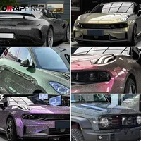 Car Stickers Ice Crack Glossy Films Customized Size Waterproof Anti-scratch Vinyl Stickers for Bike Motorcycle Car Accessorie