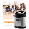 Electric Pressure Cooker 6.3 Quarts, 24-Hour Preset Timer, Stainless Steel Interior with Safety Features 4