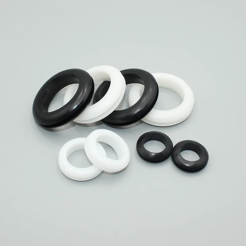 Ring White/Black Rubber Grommet Sealing Washer Plumbing Gasket Oil Resistant High Temperature Oring Kit Firewal Hole Plug Wire rubber seal ring rubber grommets ring rubber hole plugs
