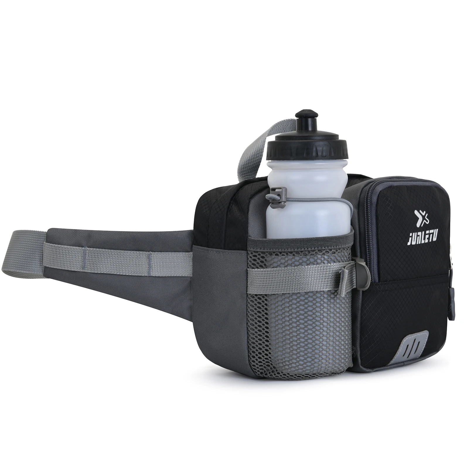 Outdoor Sports Waist Pack with Water Bottle Holder Bum Bag Waist Pouch for Hiking Cycle Running 2