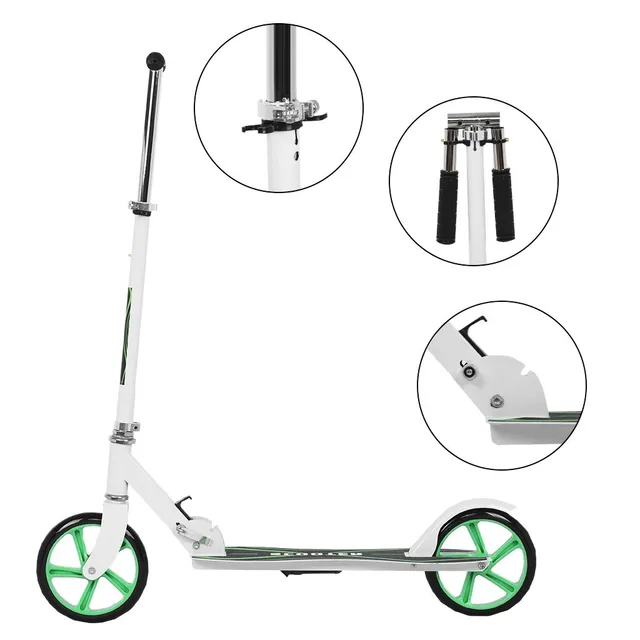 Youth Adult Scooter Pedal Push Scooter Large 20cm Wheel Foldable Adjustment 6